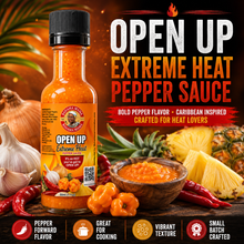 Load image into Gallery viewer, Open Up Extreme Heat Pepper Sauce