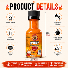 Load image into Gallery viewer, Open Up Extreme Heat Pepper Sauce